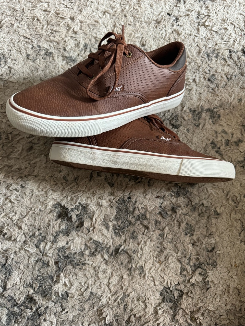 Bass Men's Brown Low-Top Casual Sneakers